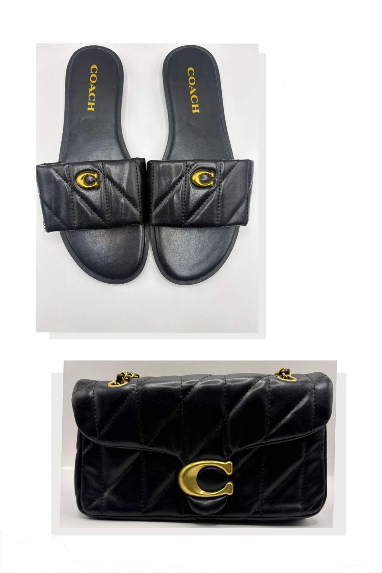 Coach Bag & Slippers Set