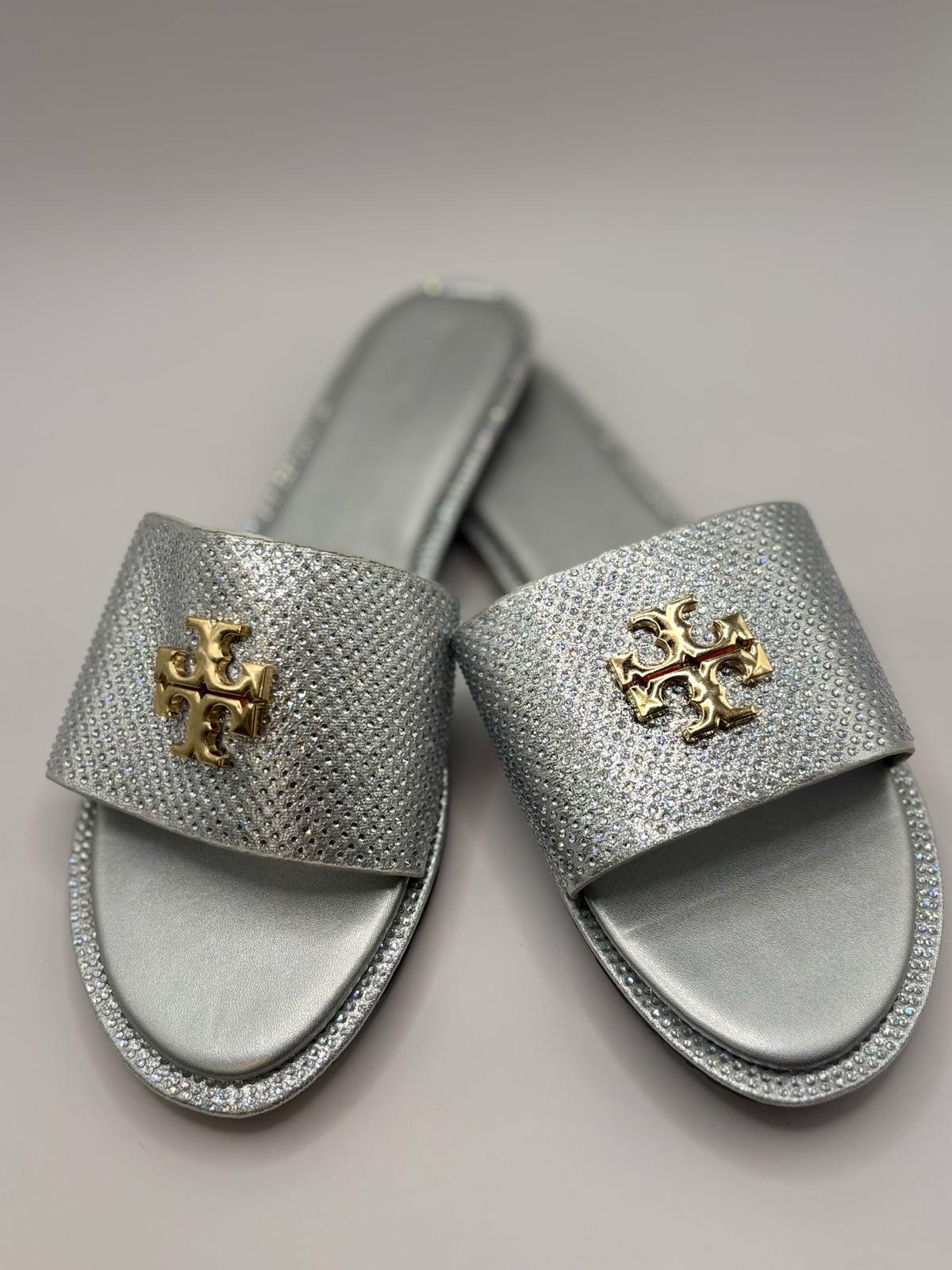 Tory Burch Glitter Slides